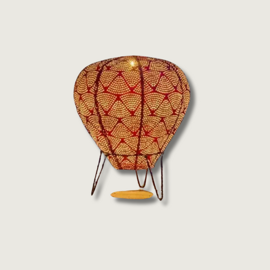 Decorative Outdoor Solar Light | Round Metal Lantern - HappyKidMart