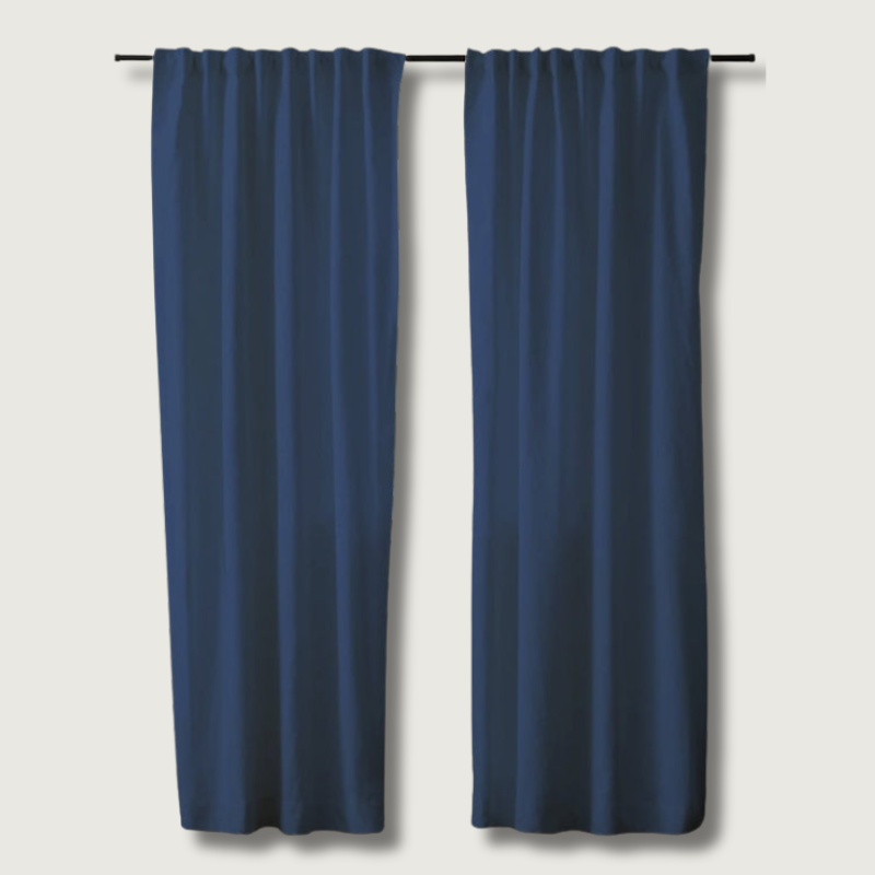 Sheer White Cotton Drapes | Light Blocking Window Curtains - HappyKidMart