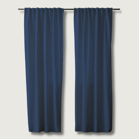 Sheer White Cotton Drapes | Light Blocking Window Curtains - HappyKidMart