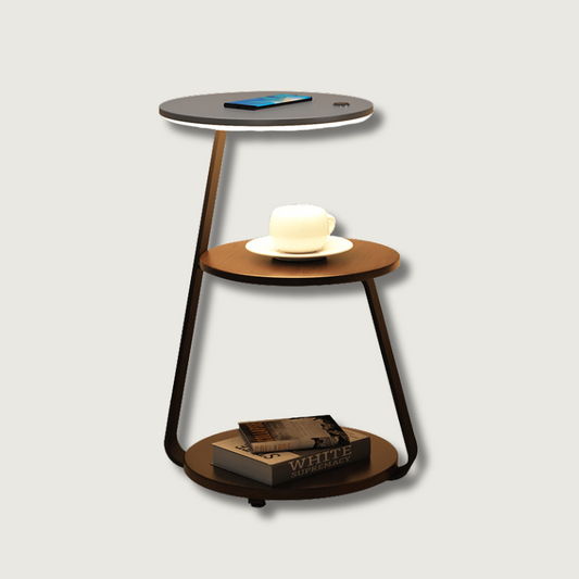 Compact 3 Tier End Table | Sleek Space Saver - HappyKidMart