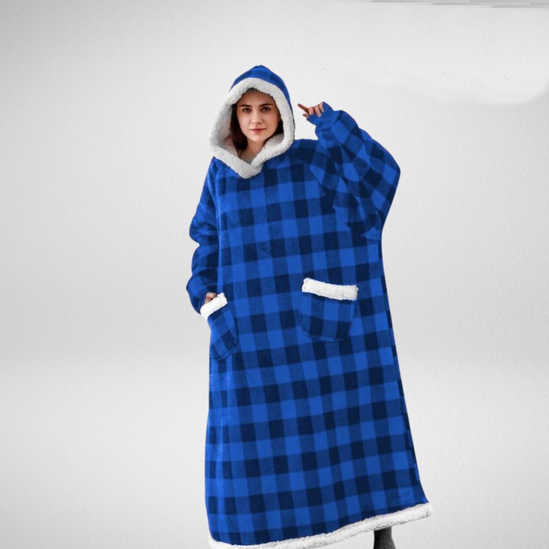 Large Cozy Microfleece Blanket with Sherpa Lining