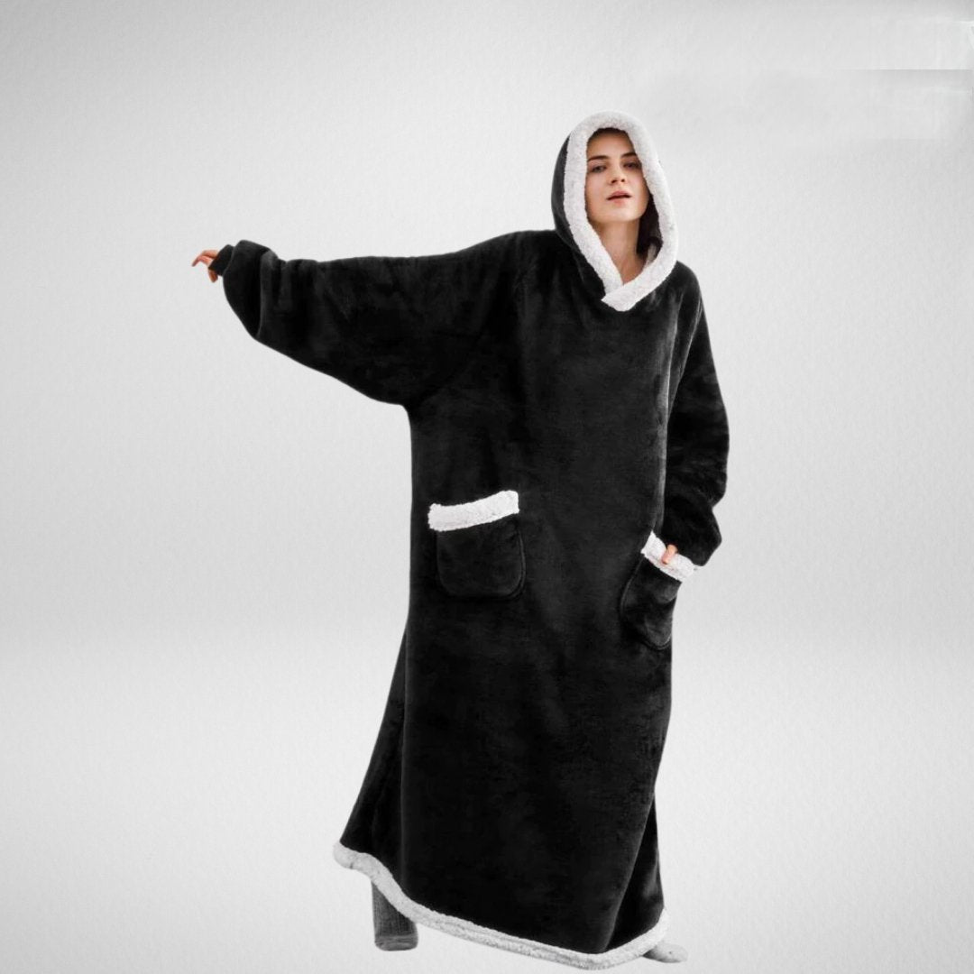 Large Cozy Microfleece Blanket with Sherpa Lining