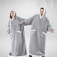 Large Cozy Microfleece Blanket with Sherpa Lining