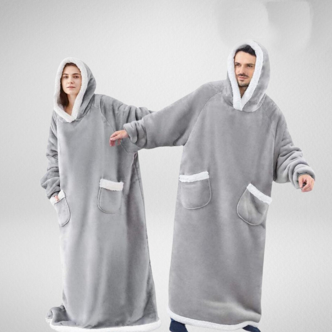 Large Cozy Microfleece Blanket with Sherpa Lining