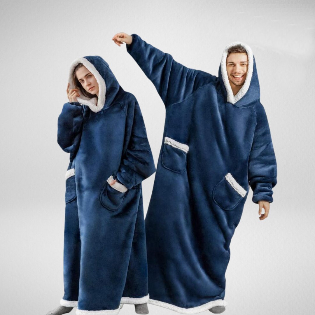 Large Cozy Microfleece Blanket with Sherpa Lining - HappyKidMart