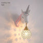 Colorful Globe Pendant Lamp For Girls Bedroom
