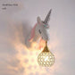 Colorful Globe Pendant Lamp For Girls Bedroom