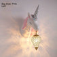 Colorful Globe Pendant Lamp For Girls Bedroom