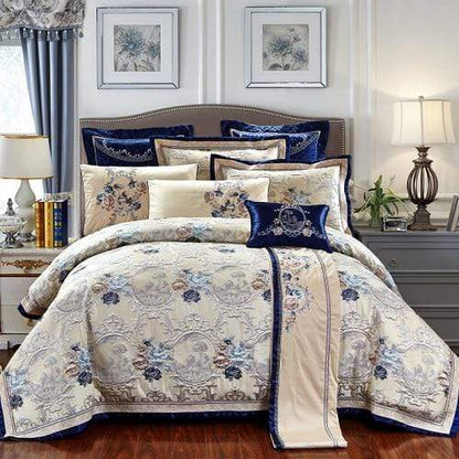 Luxurious Cotton Bedding Set Floral Design