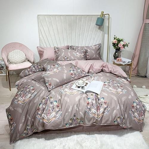Soft Pink Floral Bedding Set - HappyKidMart