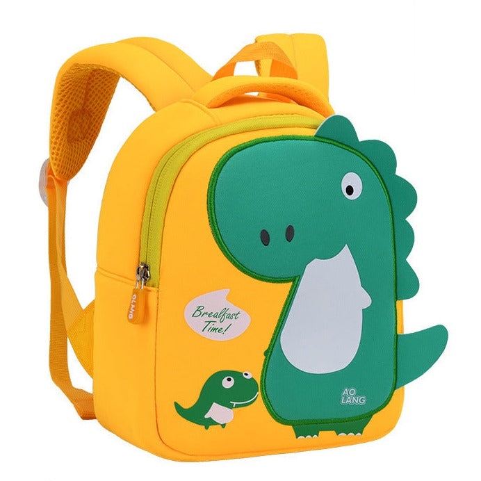 Fun Dinosaur School Backpack Navy Blue Red