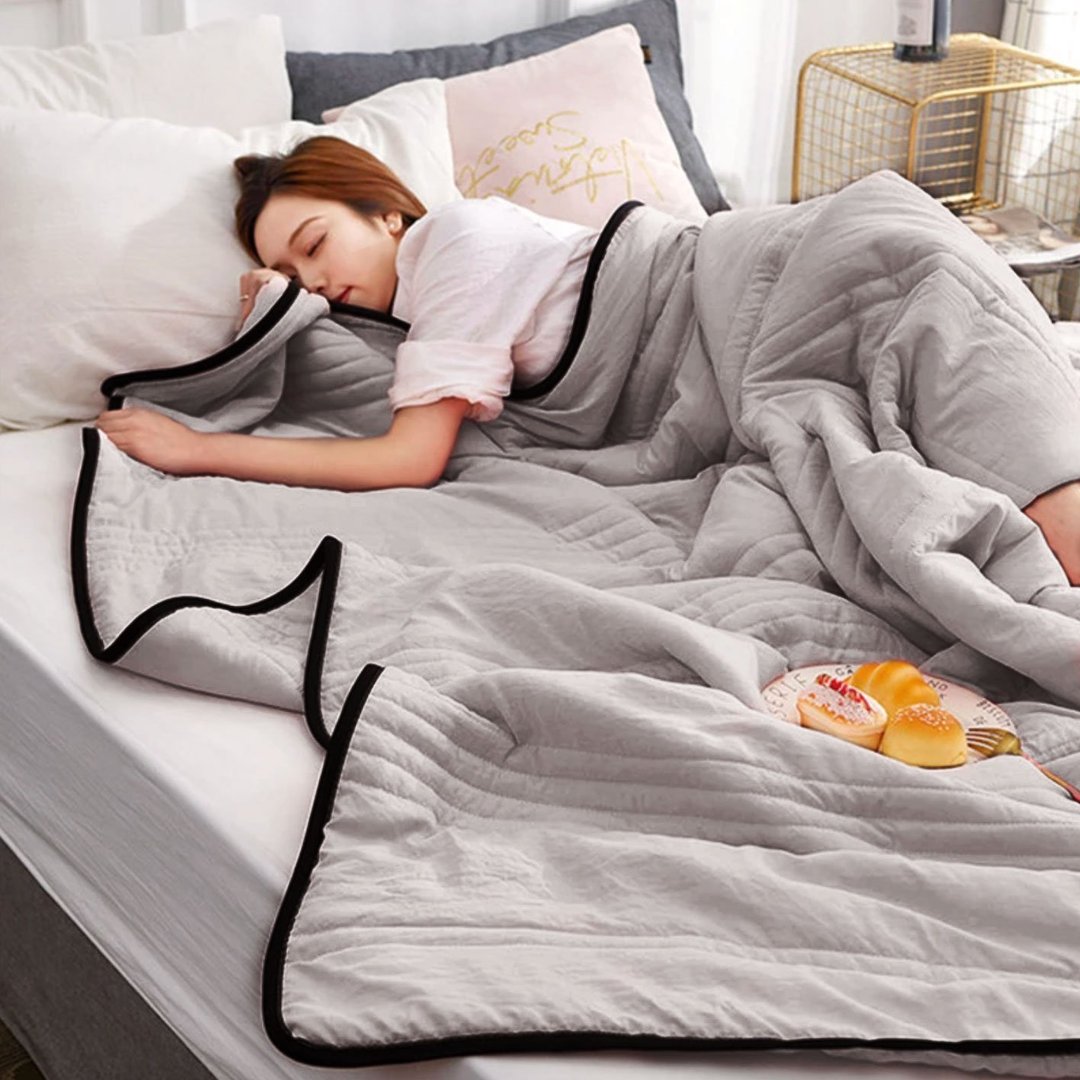 Breathable Bed Sheets | Comfortable Cotton With Dark Trim