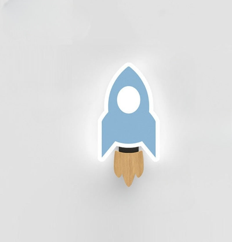 Colorful Rocket LED Kids Night Light