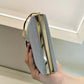 Luxury Black Velvet Evening Purse Gold Handle