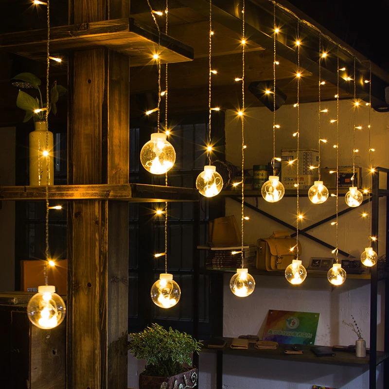 Warm White Glass Ball Fairy Lights