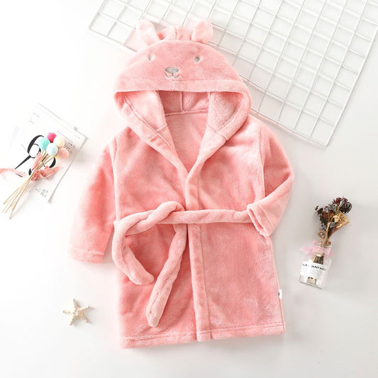 Kids Rabbit Hooded Bathrobe