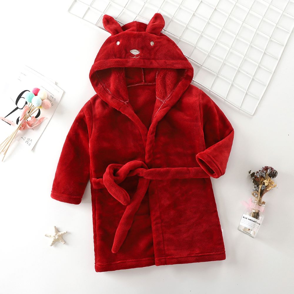 Kids Rabbit Hooded Bathrobe