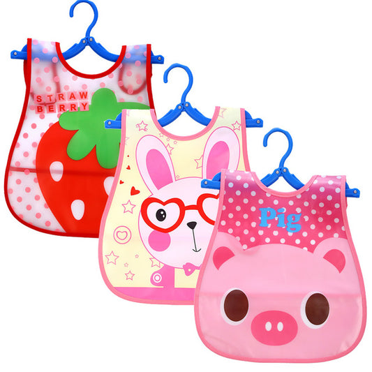 3-Piece Baby Sleeveless Waterproof Bibs