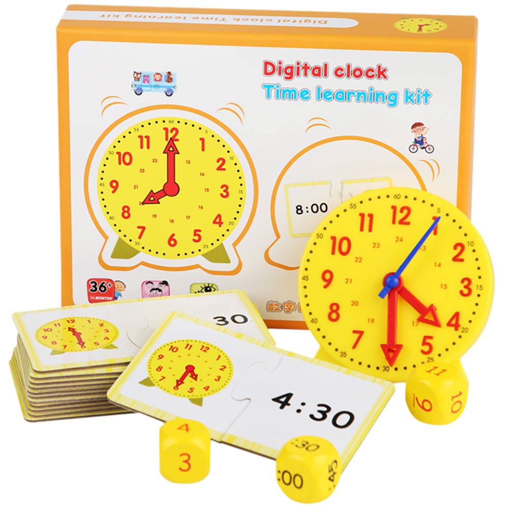 Educational Time Teaching Set with Interactive Clock – HappyKidMart