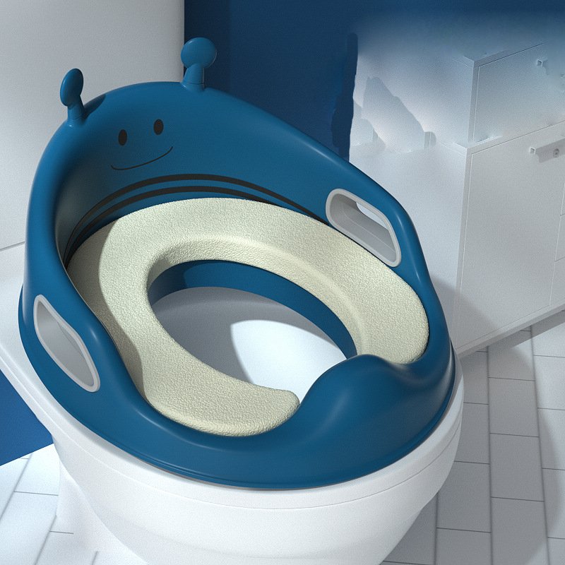 Child Toilet Seat Reducer with Handle and Backrest Happy Kid Mart