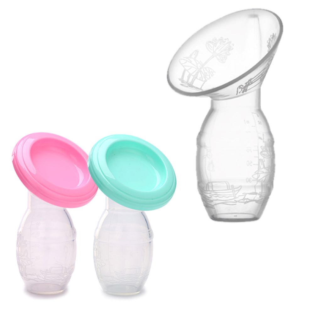 Baby Silicone Manual Breast Milk Collector Pump
