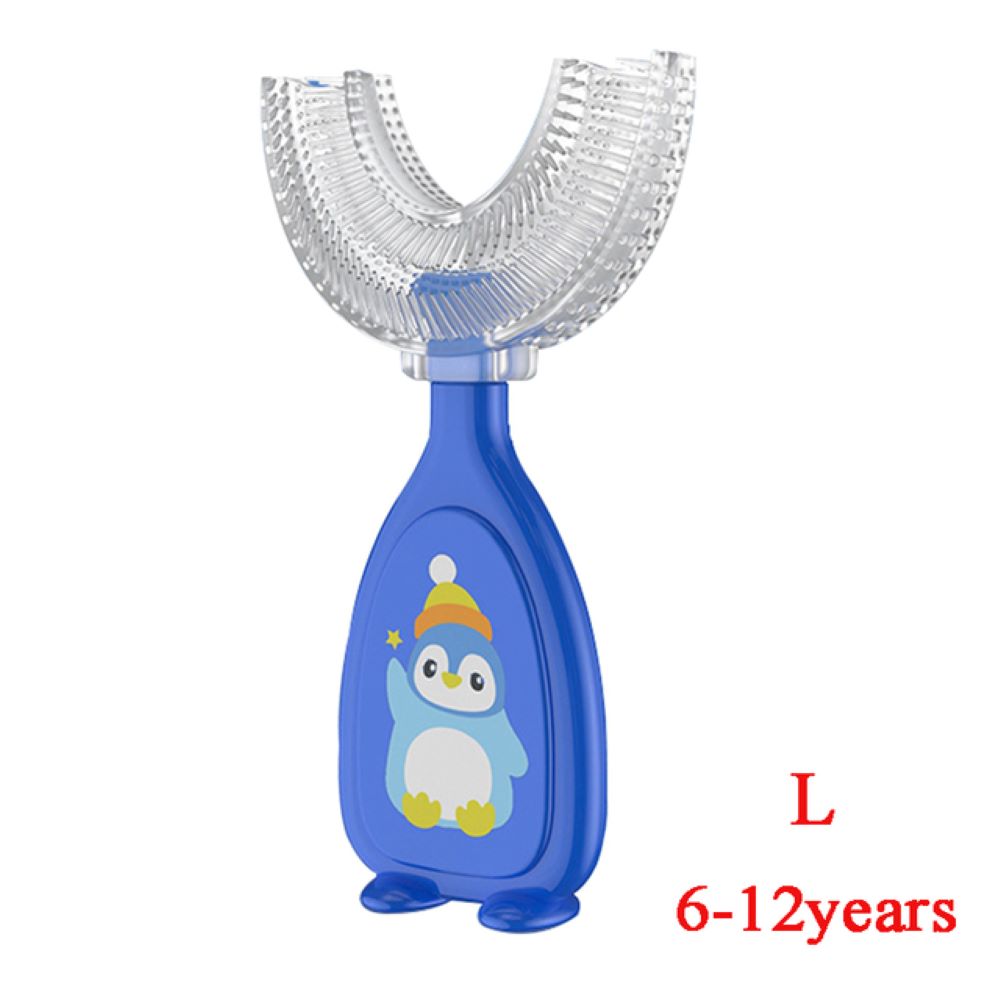 Baby Cartoon Mouth Brush-U-Shaped Toothbrush