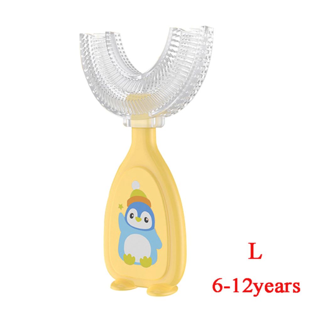 Baby Cartoon Mouth Brush-U-Shaped Toothbrush