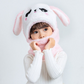 kids Warm Cartoon Scarf & Thick Hat Double Fleece