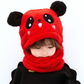 kids Warm Cartoon Scarf & Thick Hat Double Fleece